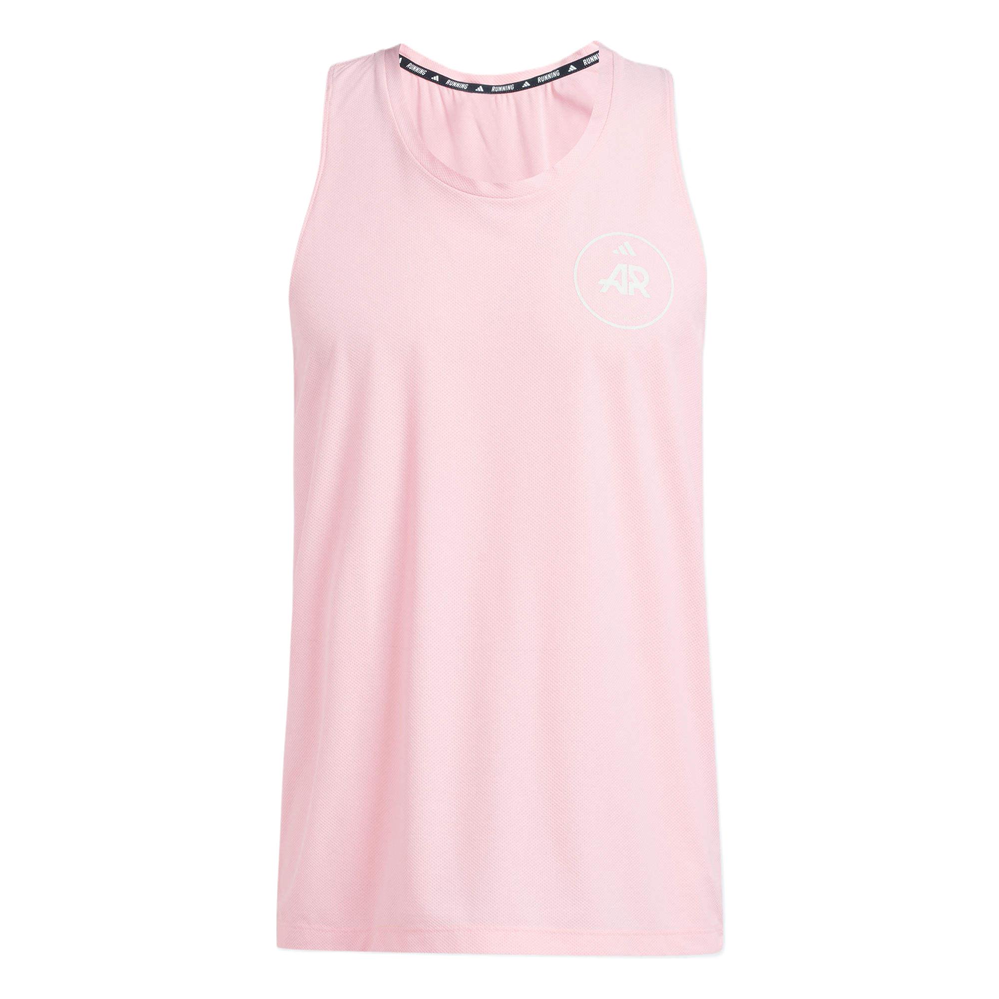 Adidas Tank Tops Men s Pink Crew Neck Moderate Straight Fit IZ1671 A/S