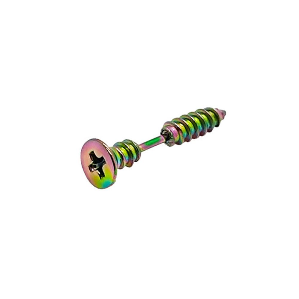 1Pc Stainless Steel Screw Stud Earring Punk Rock Helix Piercing Unisex Stud Earring Bulk Gothic Studs Ear For Men Jewelry