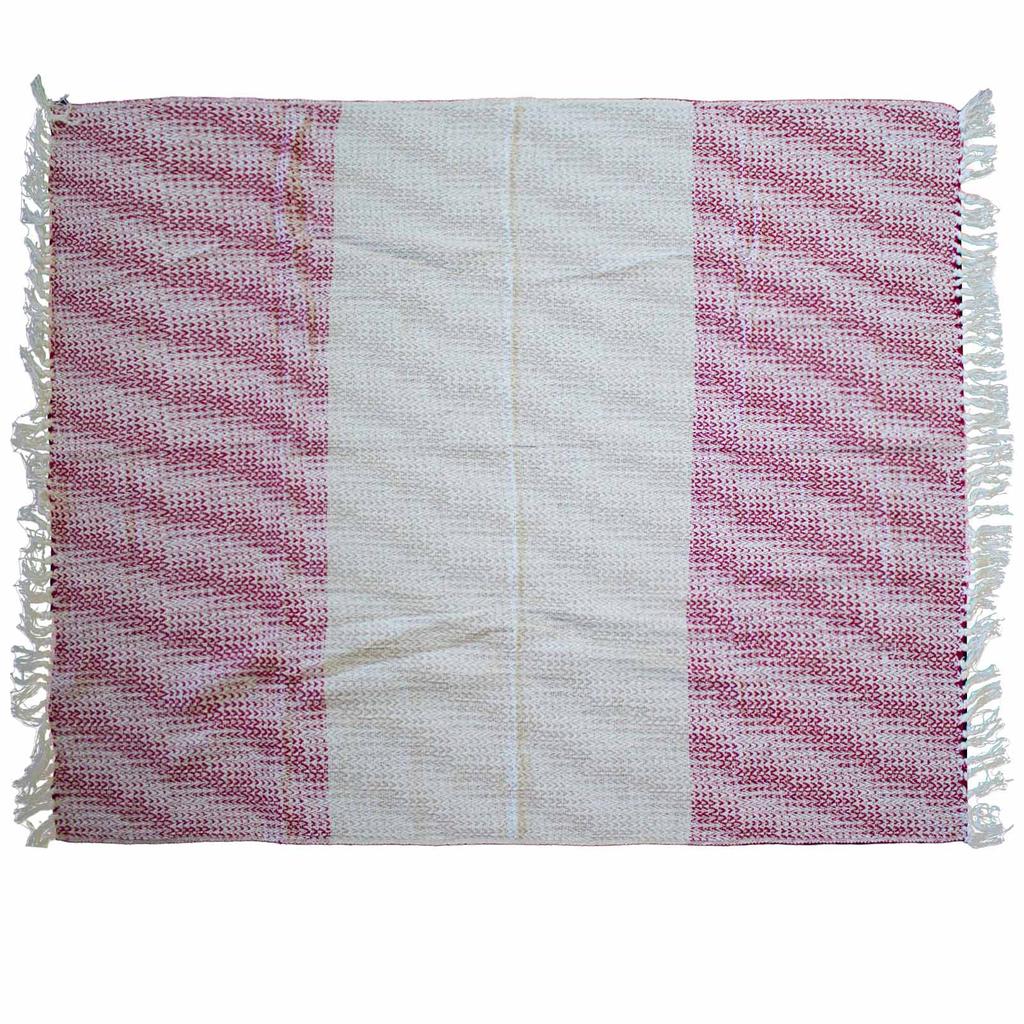 Throw Blanket Boho 125x150cm - Ruby Two Tone