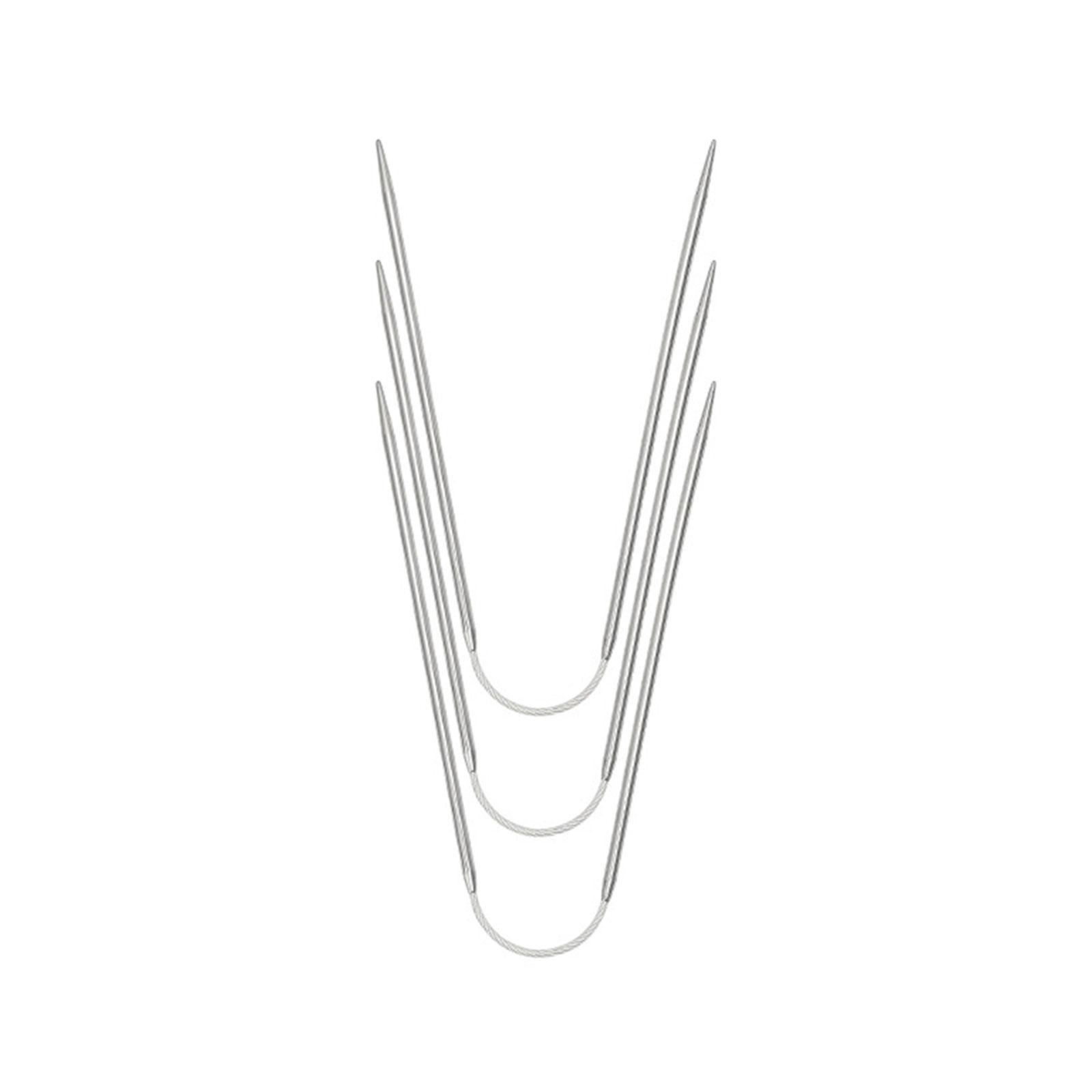 

3 шт. Спицы из нержавеющей стали для плетения и вязания с проволокой 2 мм/2,5 мм/3,5 мм/4 мм/4,5 мм//5 мм для начинающего вязальщика B