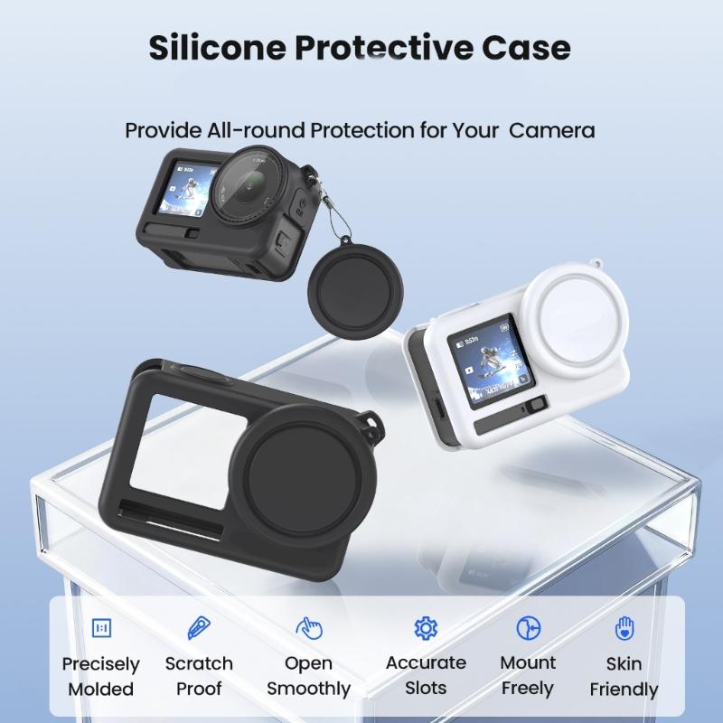 Lightweight Camera Lens Protector Easy Installation Action 6 Degree Protective Housing Skin Sleeve Replacement for Action 6
