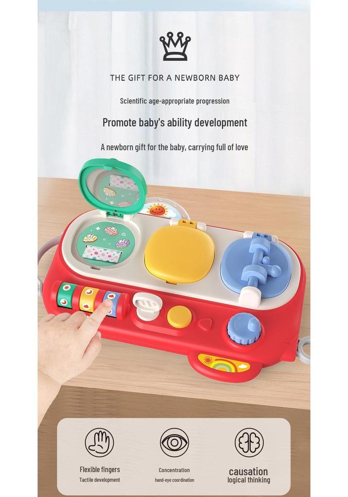 Montessori Educational Busy Board for Infant and Toddler Cognitive & Fine Motor Skills Development
