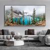 Canvas Painting Snow Mountain Landscape Canvas Prints Art Canvas Wall Art Poster Picture for Room Decoration