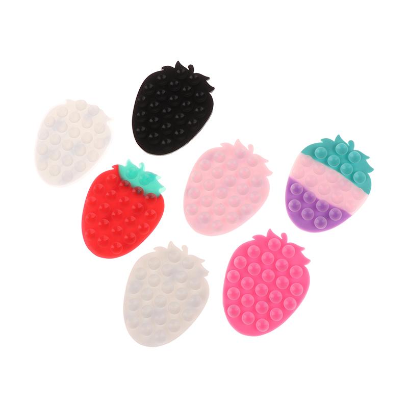 Soporte de Ventosa de Fresa para Teléfonos Móviles Soporte de Ventosa Soporte Portátil para Teléfono Almohadilla Universal Fija para Teléfono Soporte para Navegación de Coche