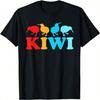 Kiwi Print With Landscape - Cute Kiwi Bird T-Shirt