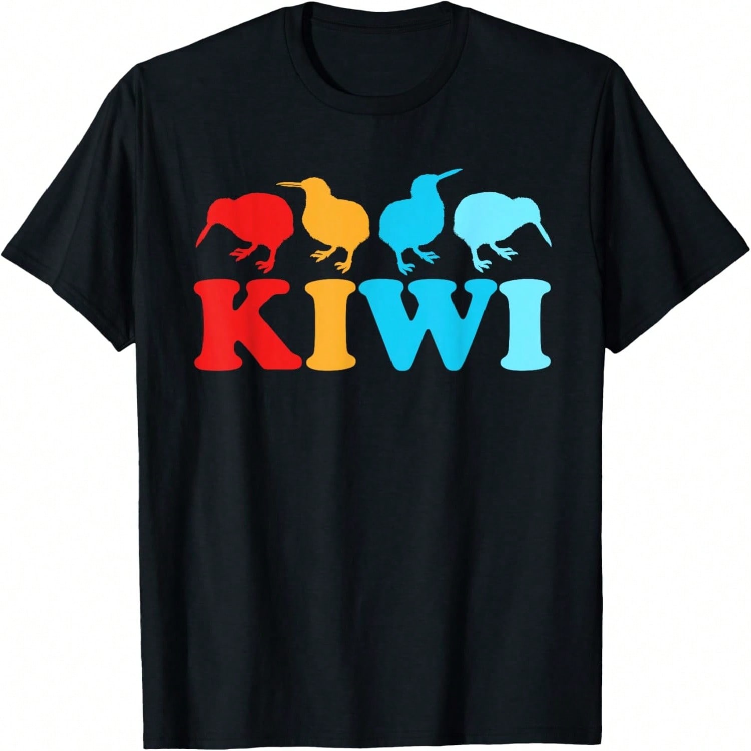 Kiwi Print With Landscape - Cute Kiwi Bird T-Shirt S разноцветный
