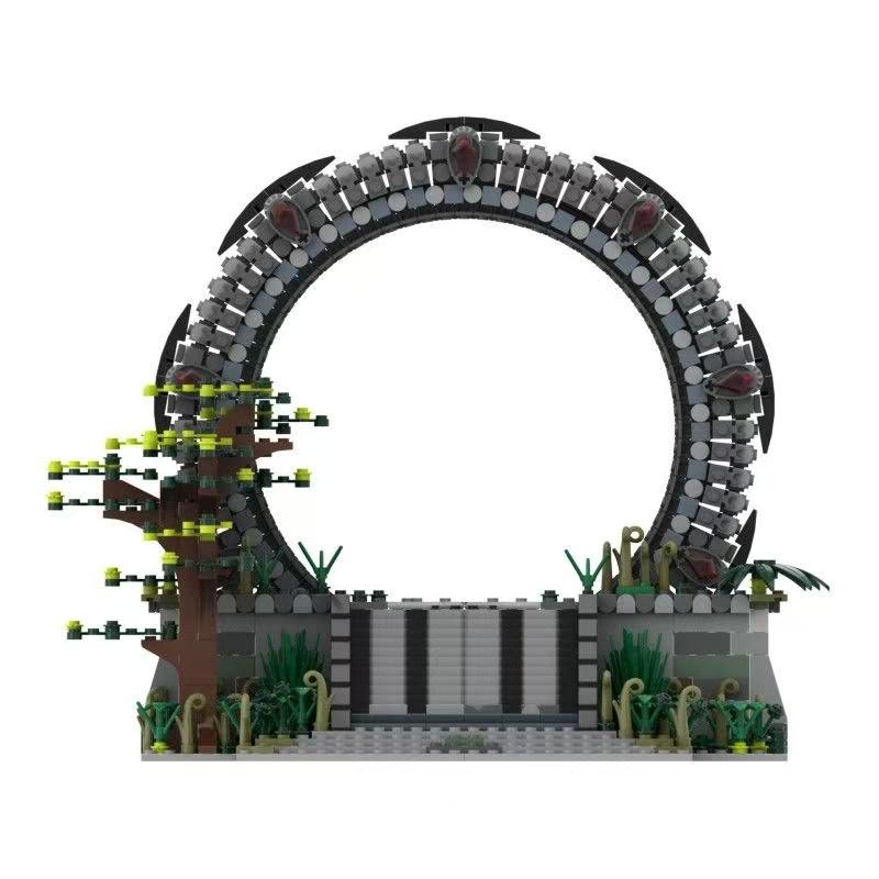 Non-Toxic Moc-133727 Interstellar Space Gate Science Fiction Movie Series Small Particle Building Blocks Assembly Toy