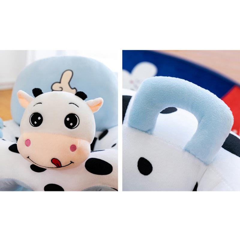 Cute Baby Sofa Support Seat Cover Plush Chair Learningto Sit Feeding Chair Comfortable Toddler Nest Puff Washable Without Filler