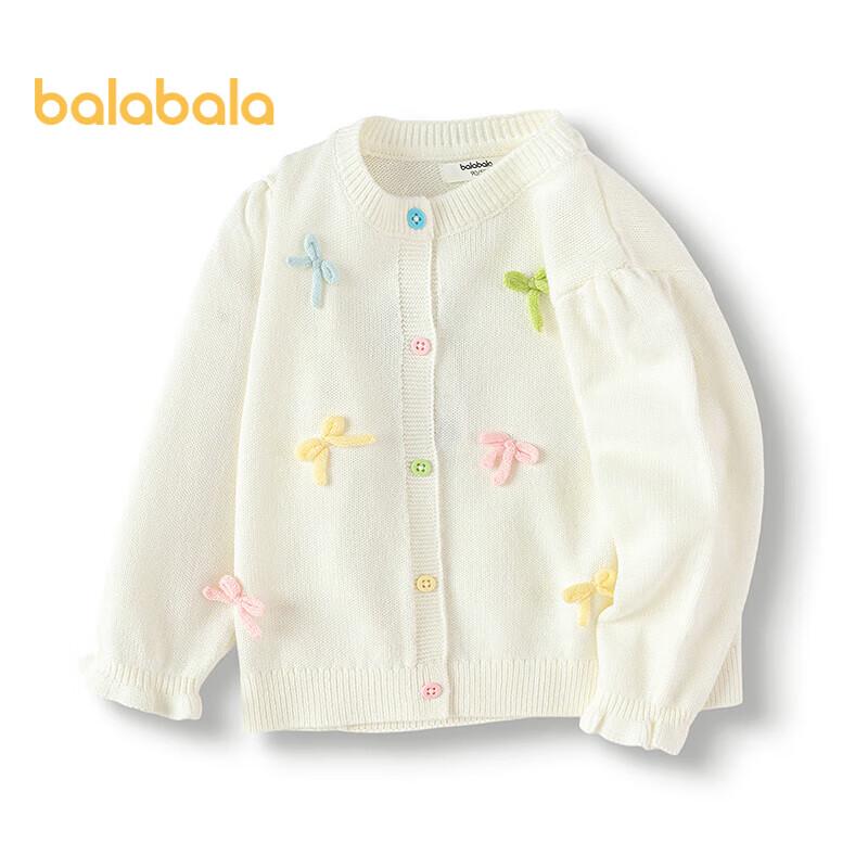 Balabala Baby Girl s Bow Knit Cardigan 110