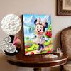 Disney Pearl Painting Minnie Mountain Flower Sea Waterfall Creative Art 5D Pearl Embroidery Cross Stitch Kit Handmade DIY Home and Room Decor Gift