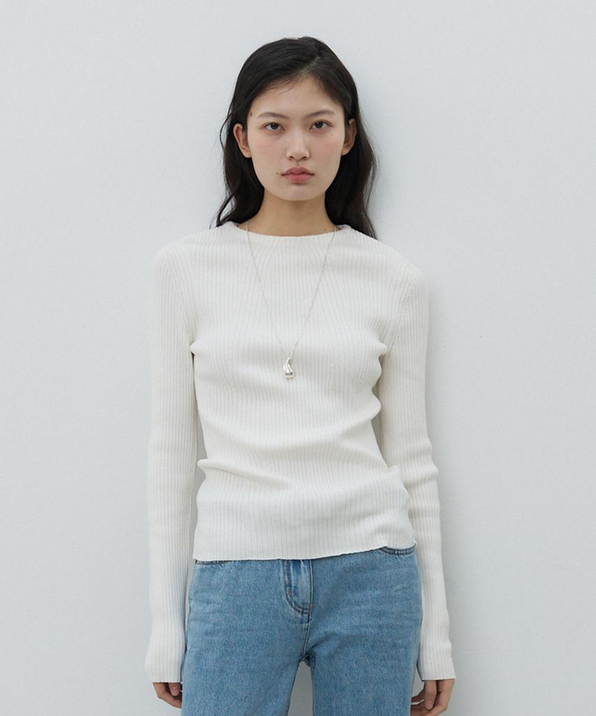Mohe Texture Knit _ White