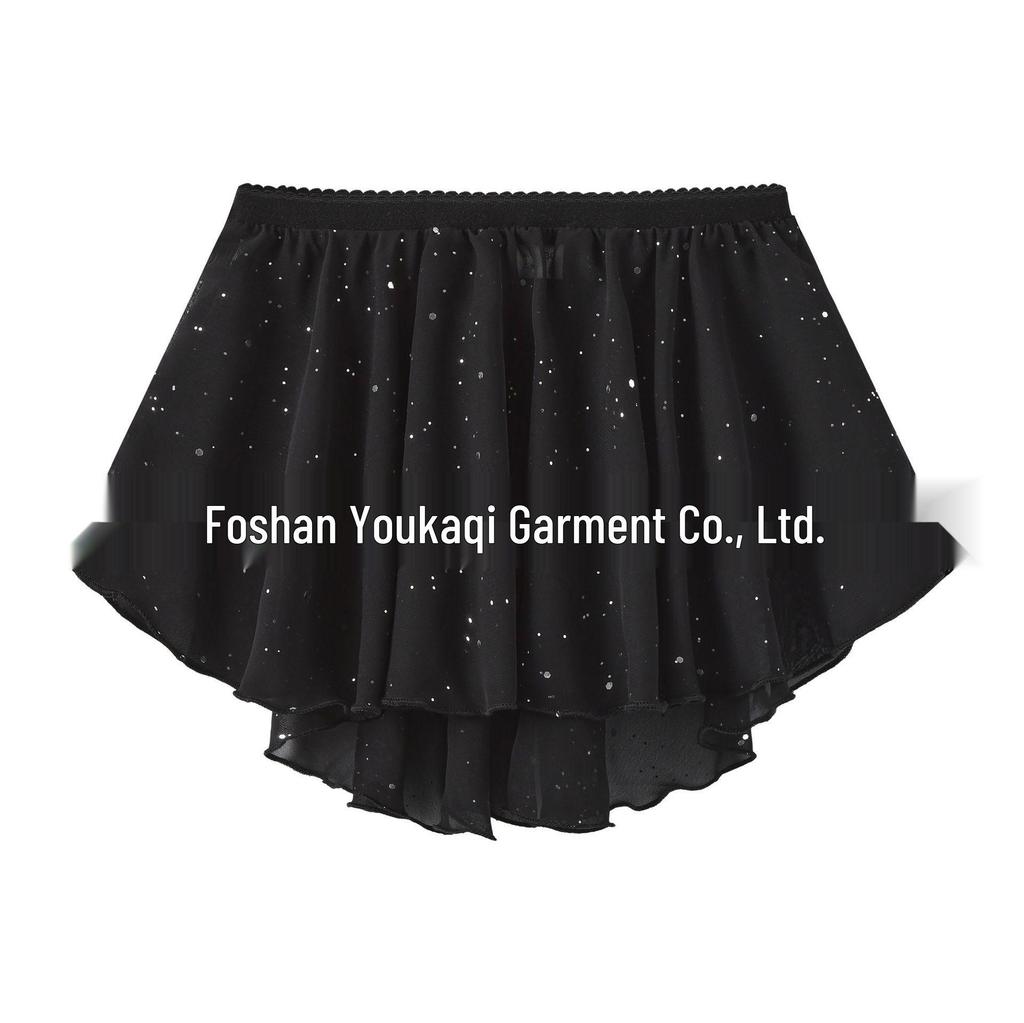 Rhinestone Children's Leotard and Ballet Dress with Gradient Head Flowers for Girls' Dance Practice and Exams