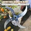 Household Farming Grass Shredder Blade Adjustable Diameter Livestock Feed Vegetable Grass Chopping Sharp Stainless Steel Blade Replacement