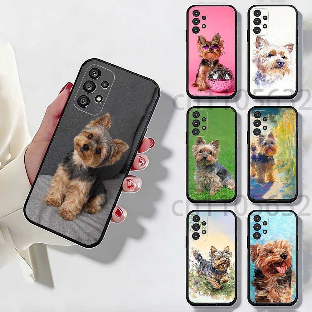 Yorkshire Terrier Dog Phone Case for Samsung Galaxy A73,23,53,33,14,24,13,72,22,52,32,54,A34 Soft Cover