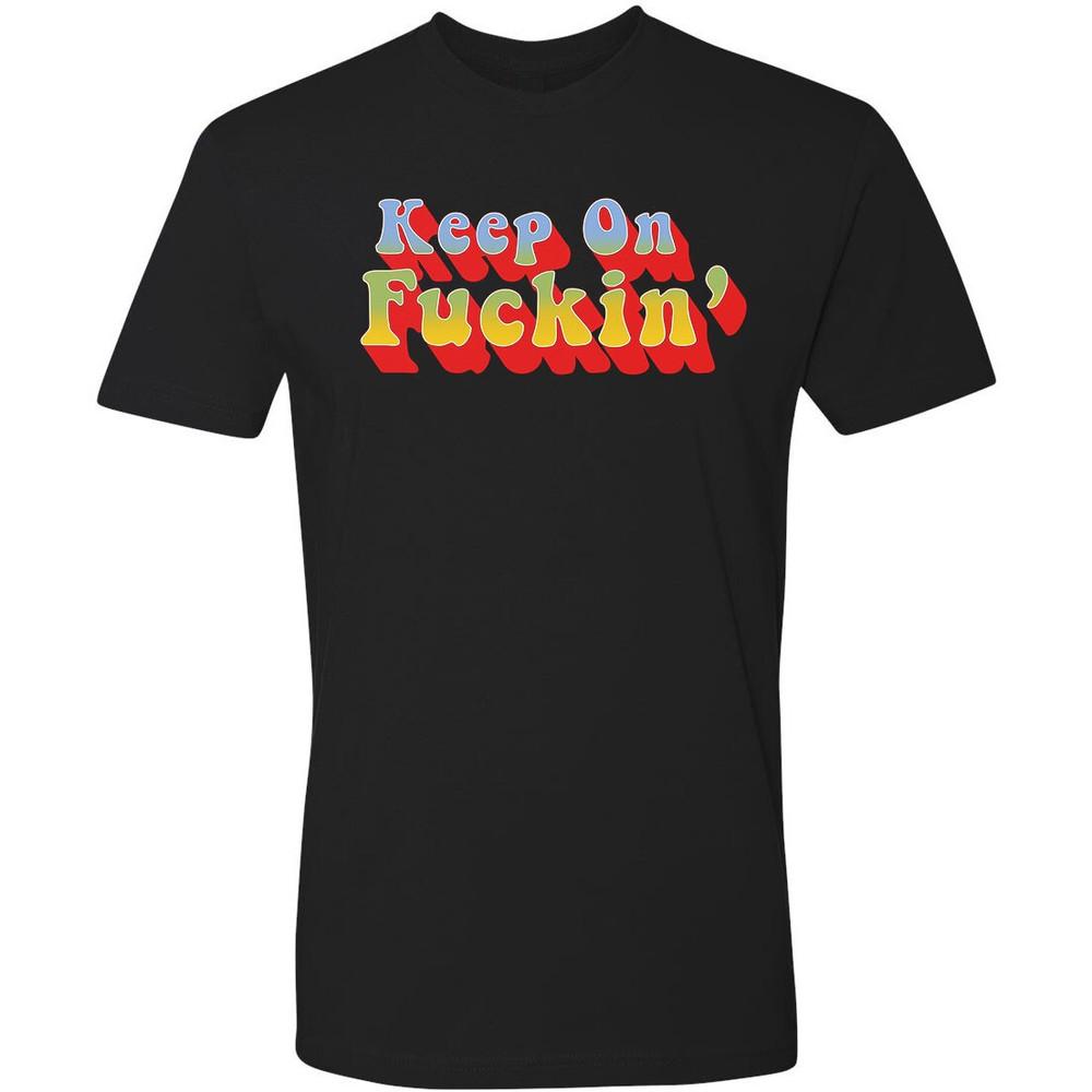 Unisex Tee T-shirt 100% Cotton Novelty 70s Keep On F*ckin Vanner Van Chopper Unisex T-Shirt XXXXL