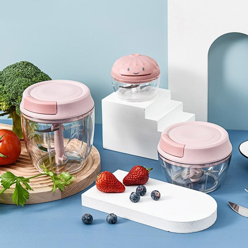 Hand Chopper Garlic Press Vegetable Fruit Twist Shredder Manual Meat Grinder Chopper Garlic Crusher Cutter Home Kitchen