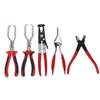 Universal Hose Clamp Pliers 4Pcs Set for Car Oil Pipe Separation Heavy Duty Filter Clamp Tools Mechanic Engine Repairs