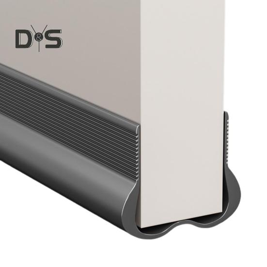 PVC Door Sweep Adhesive Cuttable Under-Door Weather Stripping Exterior Interior Door Seal Noise Dust Stopper Door Bottom Gap Filler Sealing Strip