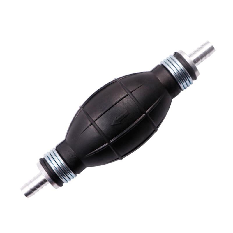 2pcs Bulb-type Rubber Fuel Transfer Vacuum Fuel Line One-way Fuel Valve Fuel Pump Line Hose Hand