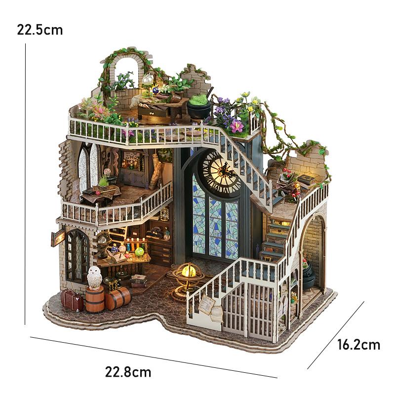 Holzpuppenhaus 3D Puzzle Montage Bausatz Produktion Kleines Zimmer Spielzeug Heim Schlafzimmer Dekoration Mit Möbeln Geschenke