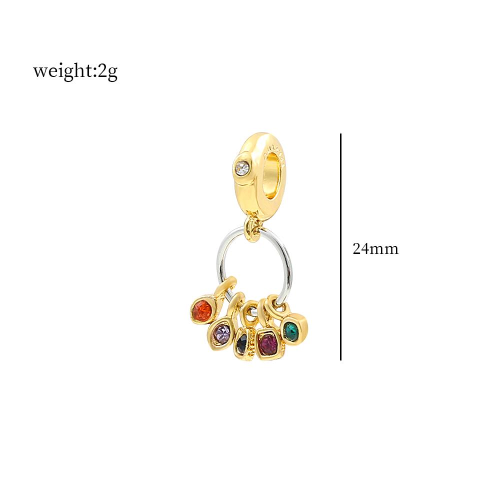Bracciale con Charms per Figure di Film Perline Ciondolo Fai da Te Avengers Iron Man Spiderman Charms per Realizzazione Manuale Gioielli Accessori
