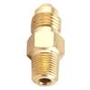 Brass Oil Gas Fitting Coupler Straight AN4 Male To 18in Male NPT Adaptor Connector