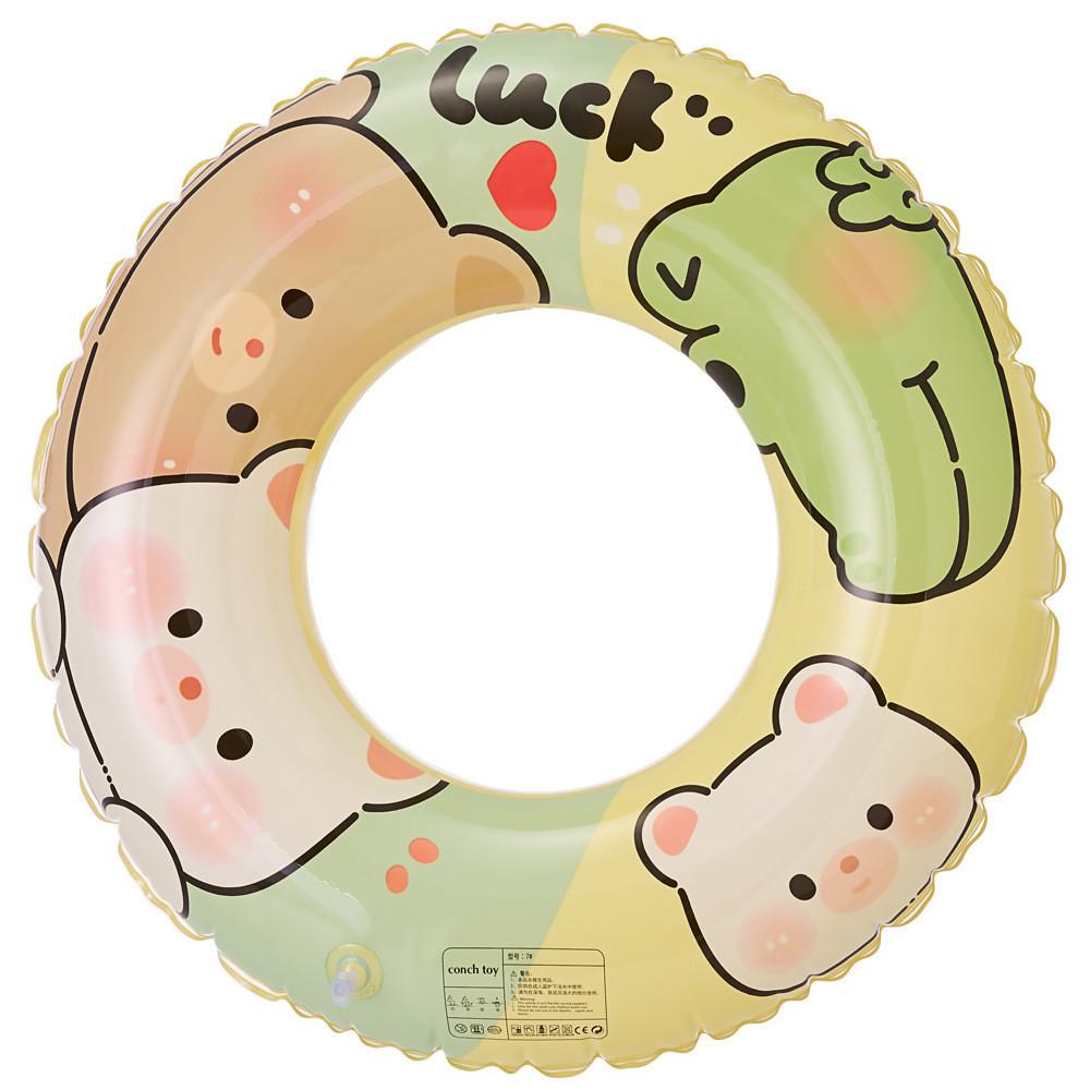 Swimming Childrens Circle Cartoon Cute Girl Pattern Increased Thickened And