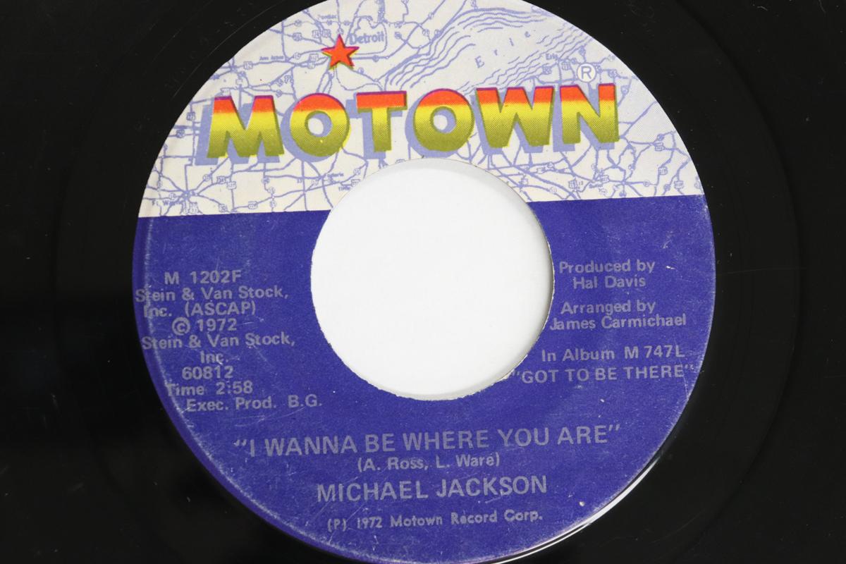 

7inch Record MICHAEL JACKSON - I Wanna Be Where You Are / We ve Go M1202F MOTOWN 1972 US Soul/Funk Used