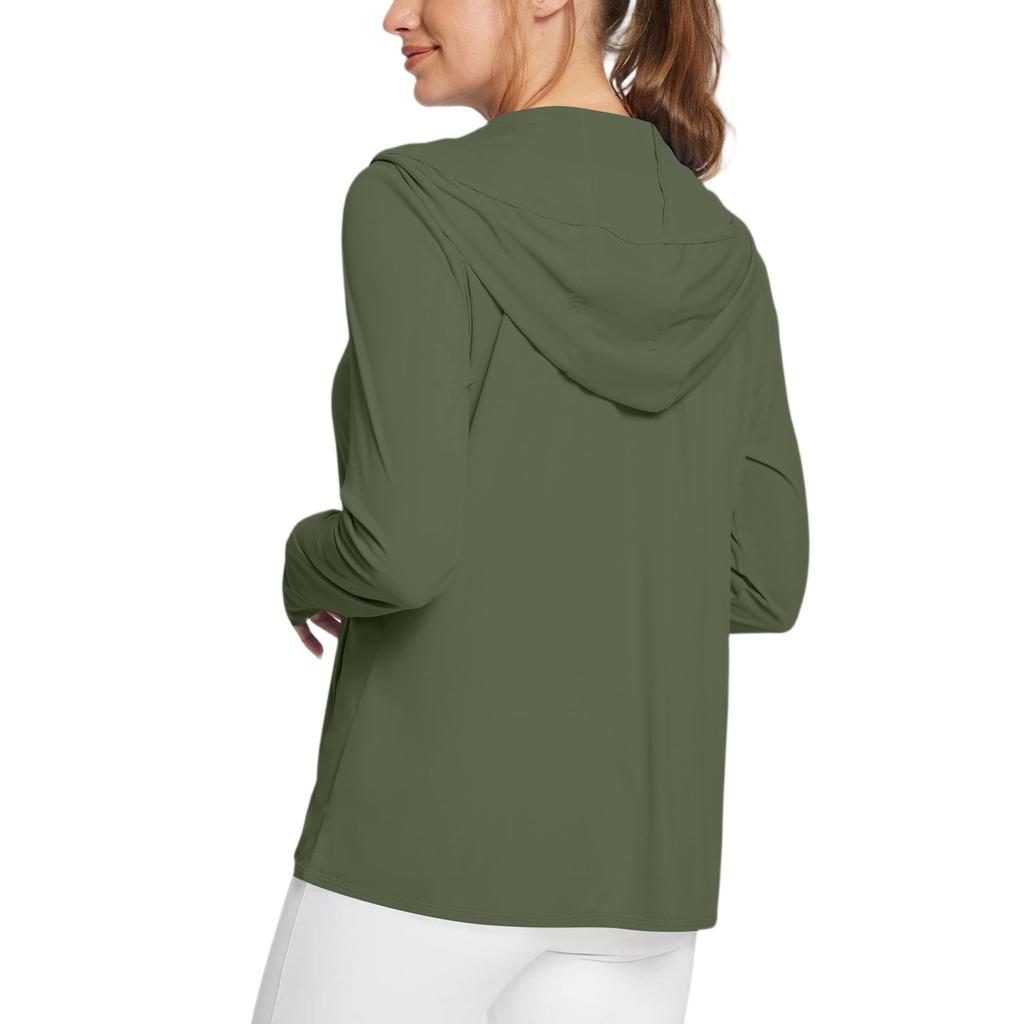 Women's Sun Shirt Ice Silk Hoodie Long Sleeve Outdoor Hiking Summer Coat