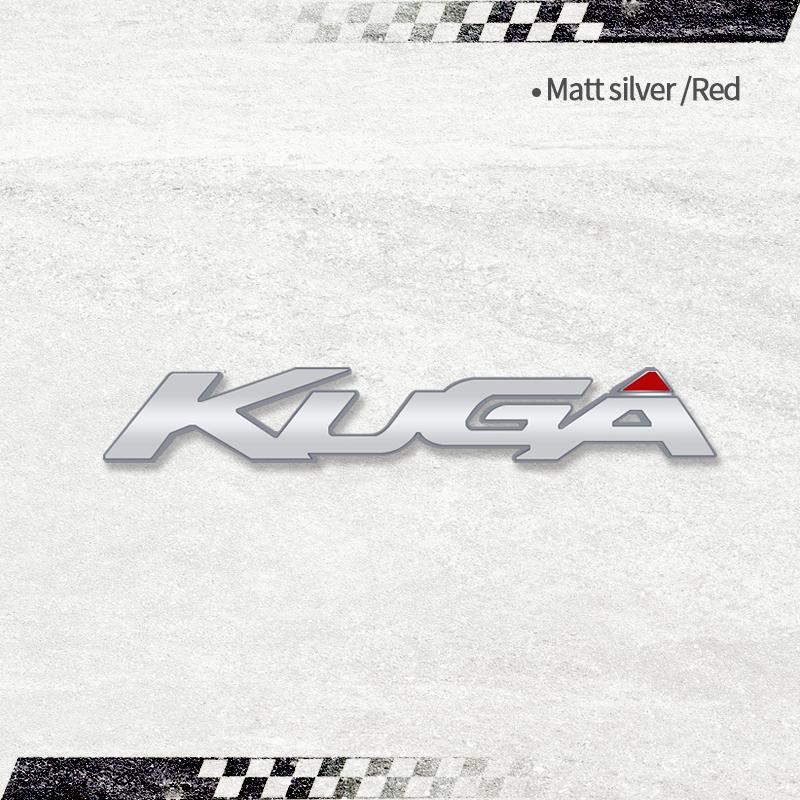 MINO2 Für Ford KUGA Schriftzug Autoaufkleber Emblem Metall Heckemblem Aufkleber Klebendes Logo Buchstaben Zubehör Styling 1w white