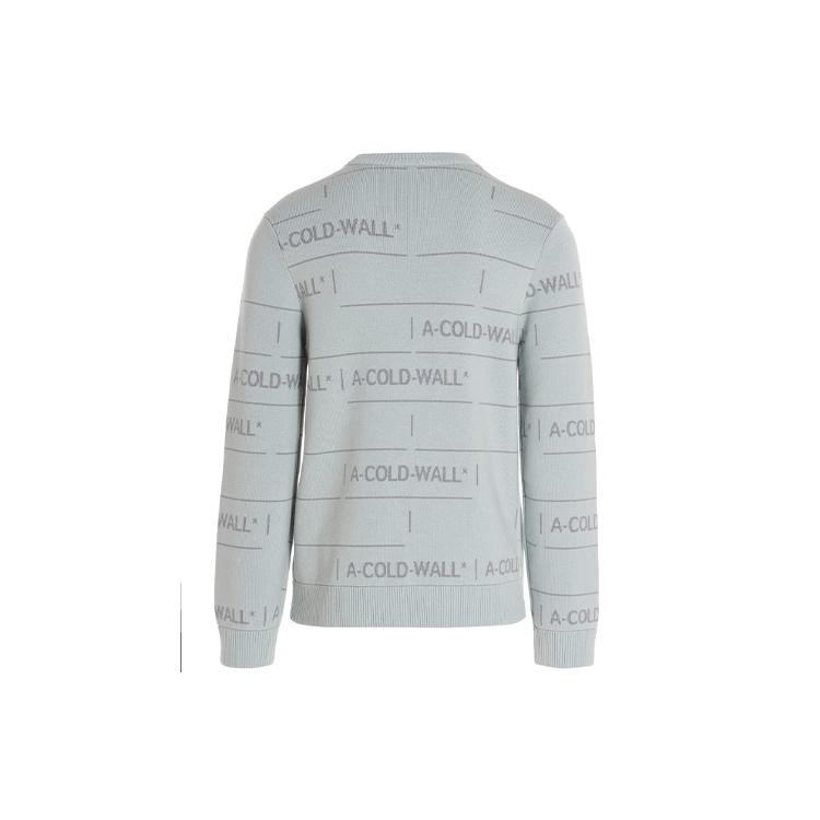 A-COLD-WALL* Chain Jacquard Knit Sweaters 'Ice Grey' Men's ACWMK031IC-GRY