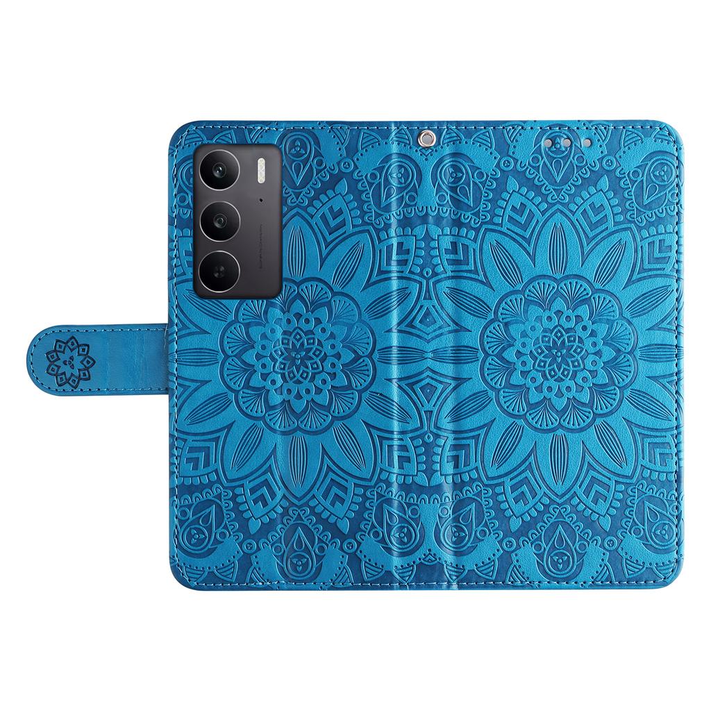 For Oppo A5 5G/4G/Realme C75 5G/C75 4G/C73 5G/C71 4G/14x 5G Case Sunflower Imprint Leather Wallet Phone Cover