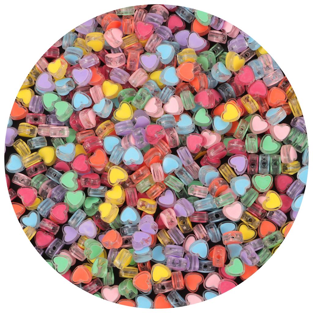 200pcs Mix Letter Acrylic Beads Round Flat Alphabet Spacer Bead and elastic cord For Jewelry Make Handmade Diy Bracelet Necklace