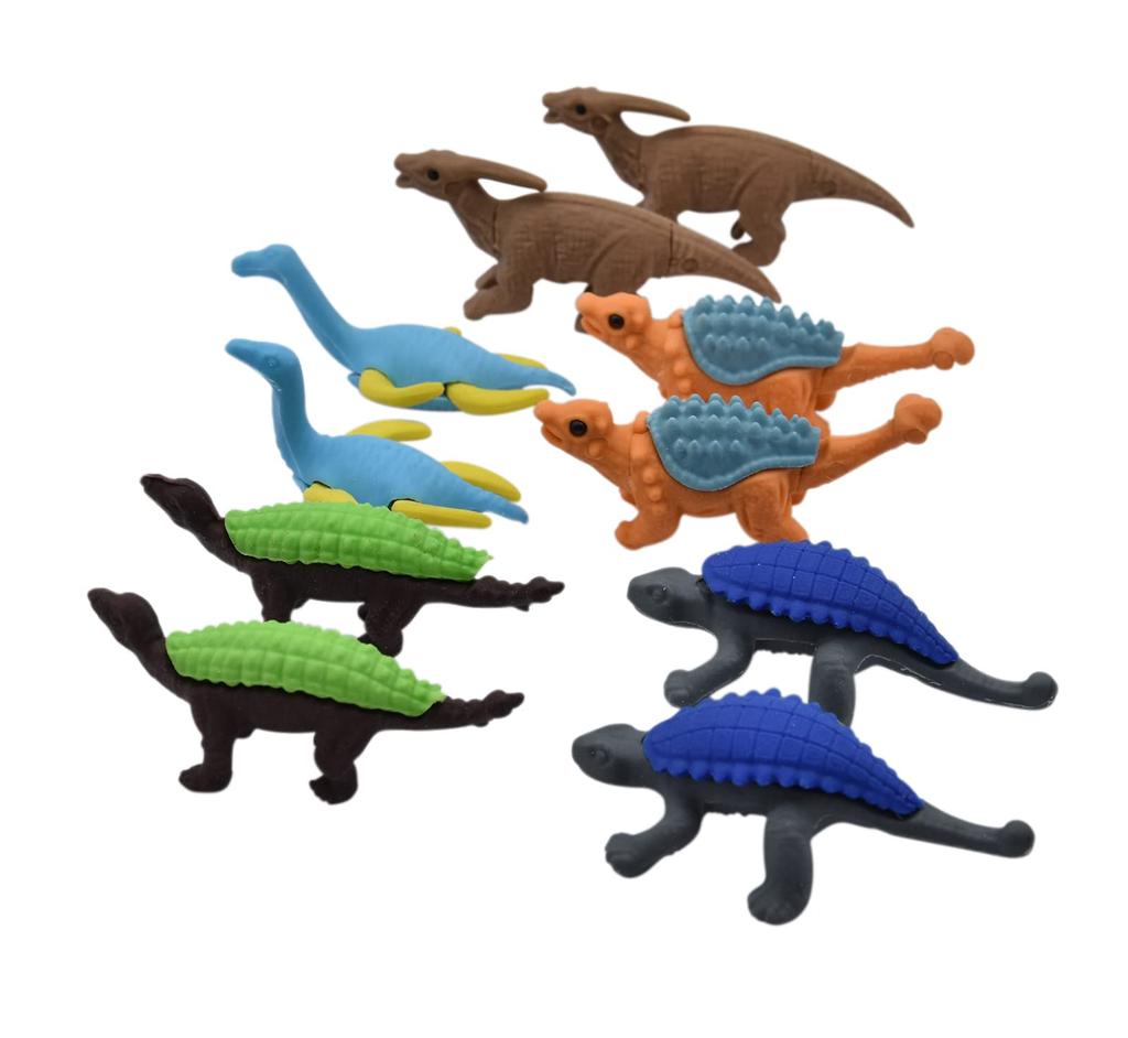 Ranvi 22 PCS 3D Mini Puzzle Dinosaur Erasers Cute and Fun Erasers for School Holiday Gifts for Friends - Students, Supplies,
