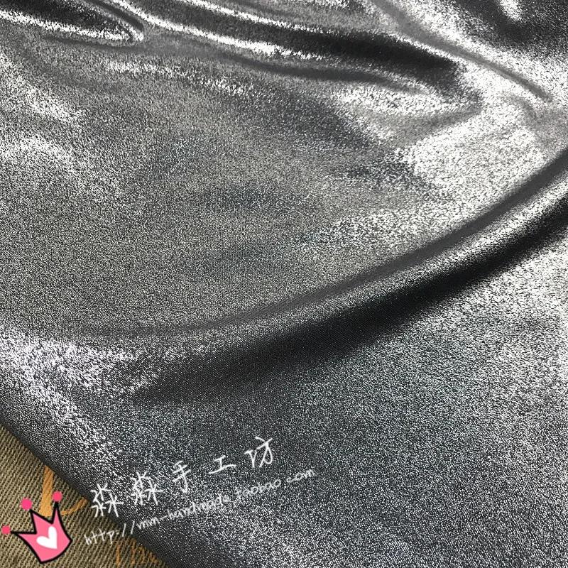 Stretch Glitzerstoff nach Metern für Hosen Röcke Badebekleidung Dekoration DIY Nähstoff Textil Dünn Weich Glänzend Einfarbig Blau Rot