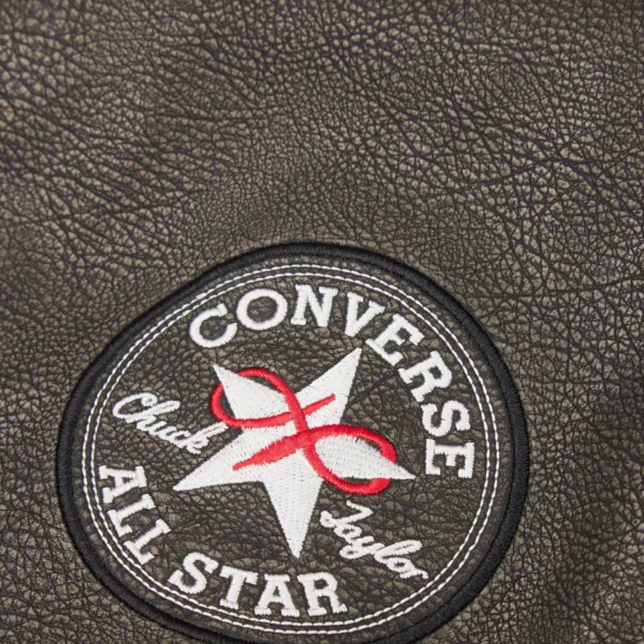 New Converse AW24 Baseball Jacket Men's Army Green 10028110-A01