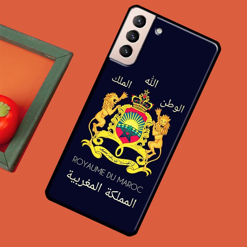 Morocco Maroc Moroccan Flag Cover For Samsung Galaxy S23 S21 Ultra S20 FE S8 S9 S10 Note 10 Plus Note 20 S22 Ultra Case