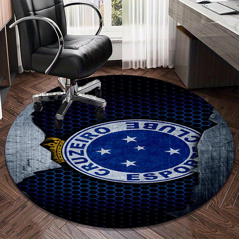 1PC round rug Fc Stars Shine Printed Round Area Rug ,Rug For Home Office, Round Chair Rug, Decorative Carpet Fan gifts Christmas gift