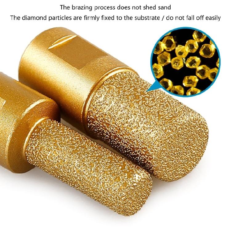 Multipurpose Round Shank Vacuum Brazed Burr Head Grinding Rotary File Fit for Stone Steel Engraving Enhancing Durability