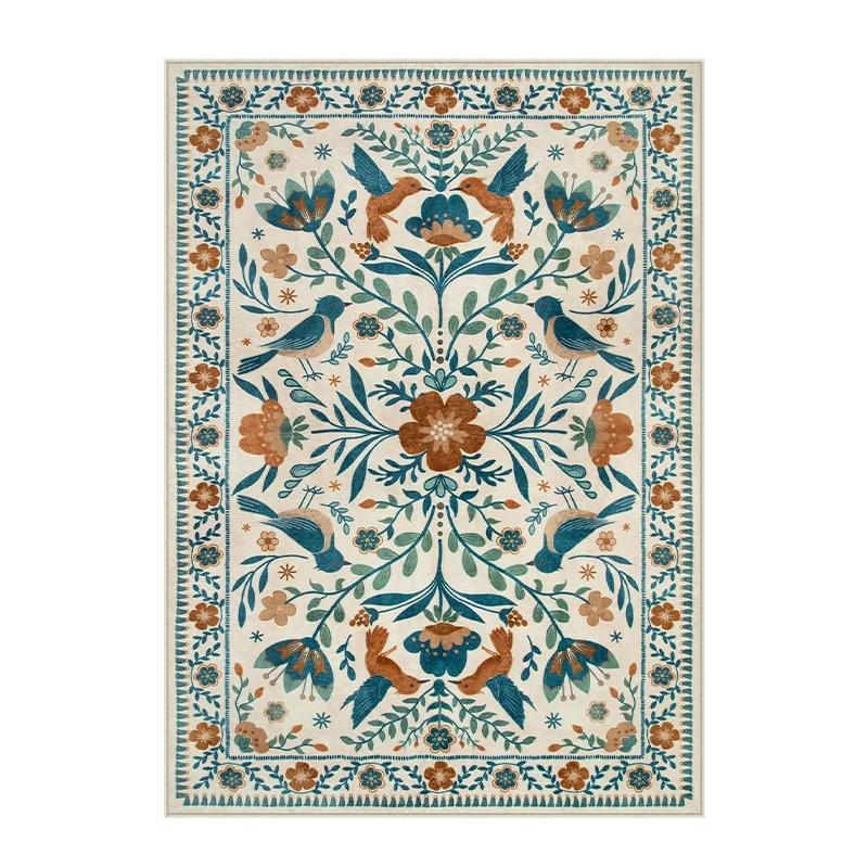 Carpet for Living Room Bedroom Rug Bedside Floor Mat Large Size Spring Plant Flower Carpets Vitality Home Decoration Rugs