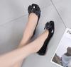 Fashion Elegant Party Women's Flat Shoes Glossy Black Shallow Anti-slip Leather Casual Slip-on Offer 2025 Summer Young Ladies Footwear
