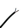 GB 2-Pin Power Cord 53RVV 2x0.75mm², 1m Black Flat Cable