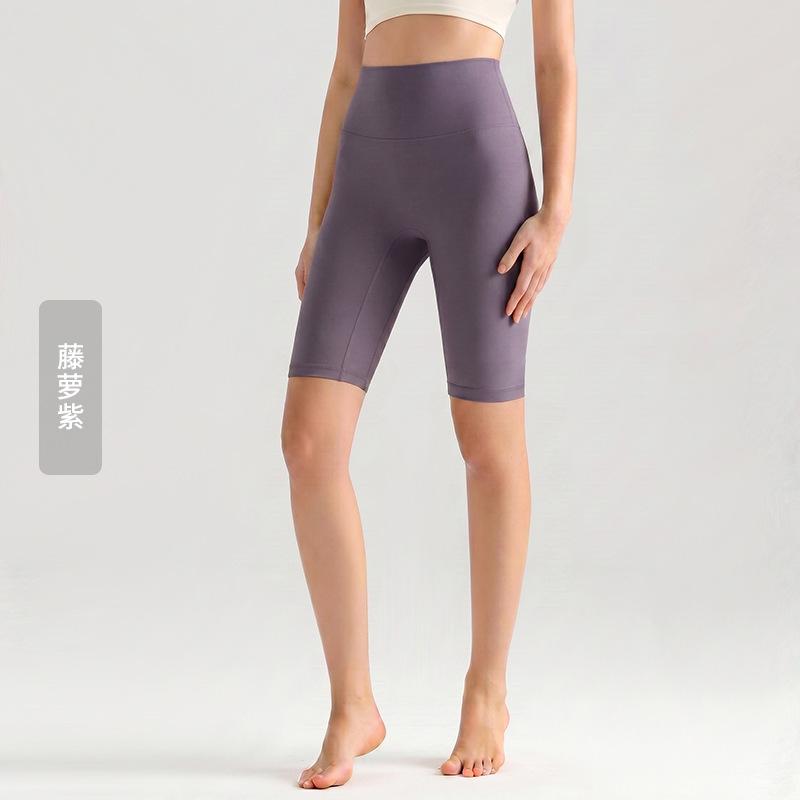 Weiman cloud nude five-point yoga pants women's summer thin tight yoga clothes high waist hip lift fitness yoga pants