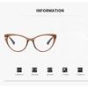 Fashion Cat Eye Photochromic Myopia Glasses Ultra Light Full Frame Anti Blue Light Vintage Women Men Near Sight Eyewear