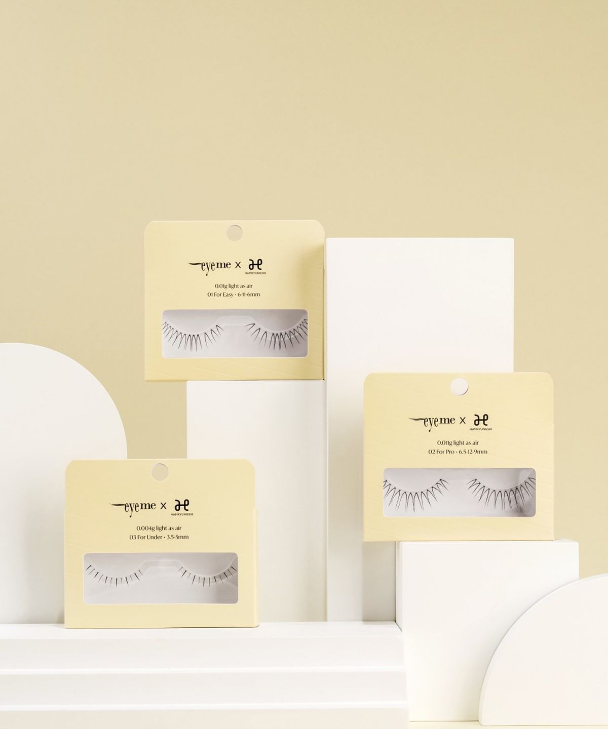 Aimi x Ham Kyung-sik Eyelash 3-Pack Set (Select 1 of 3) 01 For Easy