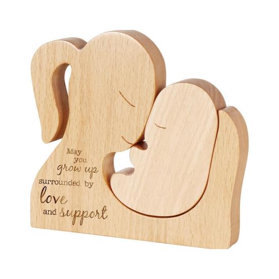 

Деревянная головоломка для матери и ребенка, украшение для мамы, колыбели для новорожденных, головоломка, деревянная статуя, скульптура