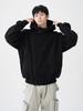 Men's Retro Thick Hooded Sweatshirt Jacket - Autumn/Winter Loose Versatile Cardigan, Youth Trend Design
