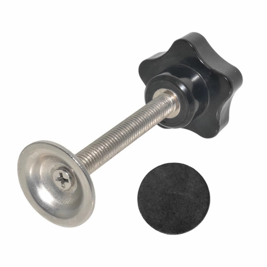 Clamping Screw Knob Black Head Threaded Knurled Grip Knobs Clamping Screw