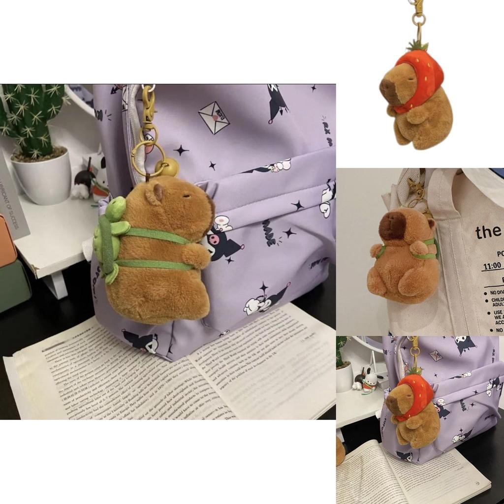 Süßer Capybara Plüsch Schlüsselanhänger Taschenanhänger Mädchengeschenk Weich und Entzückend