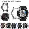 Ochranné pouzdro pro Garmin Fenix 7 7S 7X Pro Solar 6 6S 6X Pro TPU Průhledný chránič Řemínek pro chytré hodinky Silikonový nárazník